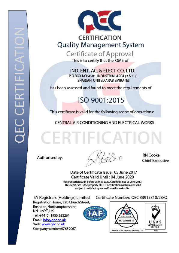 QEC Certificate